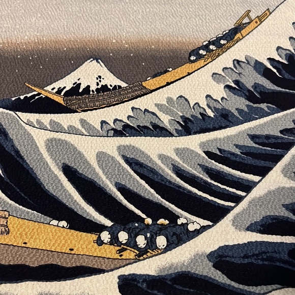 The Great Wave Off Kanagawa hanging cloth print from Japan wall decor - Picture 3 of 3